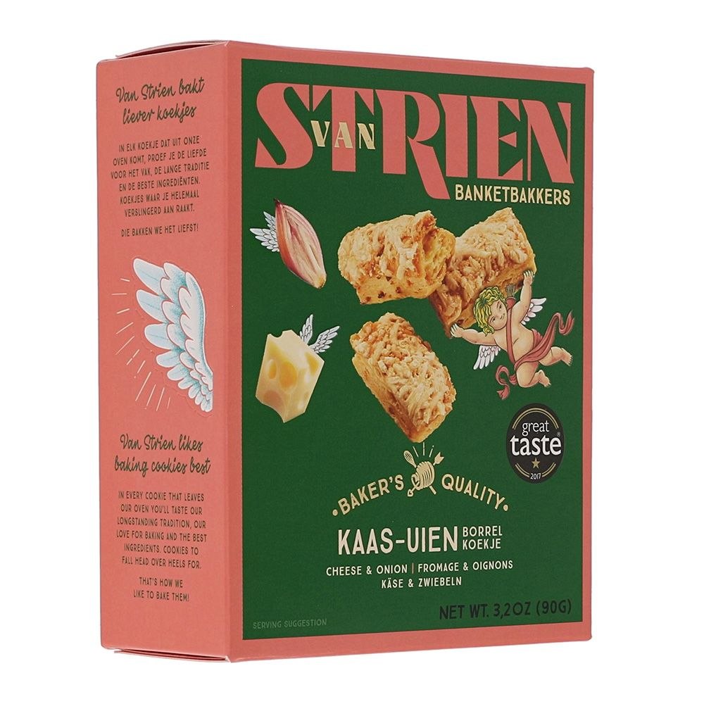Печиво Van Strien Banketbakkers з сиром та цибулею 90г